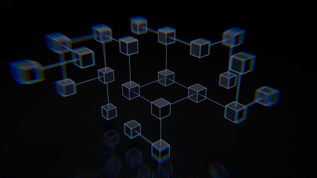 A field of black cubes — each a discrete node, which is what a fleet of QAPage URLs looks like to a parser compared with the single FAQPage container